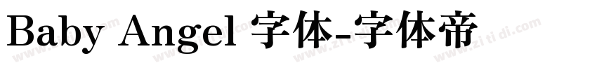 Baby Angel 字体字体转换